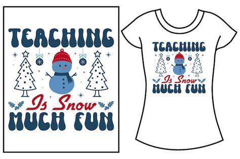 Premium Vector Christmas Winter Typography Snow Vector Graphics T