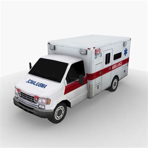 ambulance mobile games 3d model