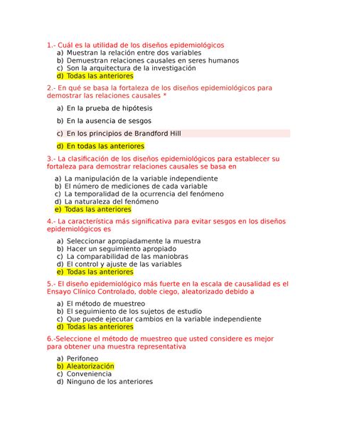 Examen Metodologia De La Investigaci N Ensayo Clinico Metodolog A De