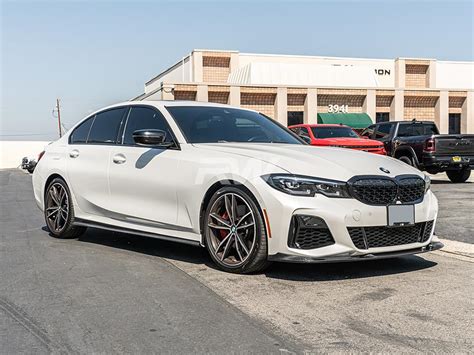 BMW G20 3 Series 330i M340i K Style Carbon Fiber Side Skirt Extensions