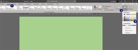 Word Hintergrundfarbe ändern entfernen drucken Technikshavo