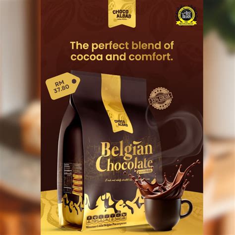 Choco Albab Premium Chocolate Drink Belgian Chocolate Drink 20