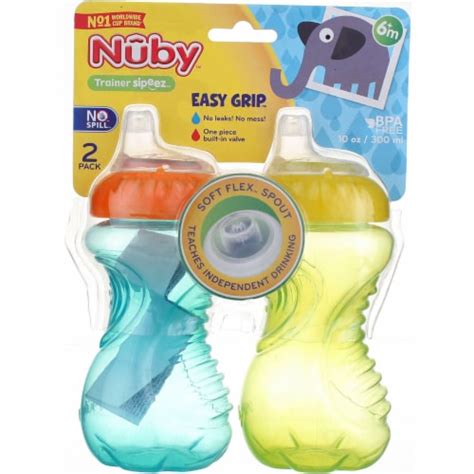 Nuby Easy Grip Sippy Cup 6m 10 Oz 2 Ct 1 Kroger