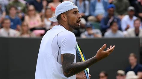 Wimbledon Nick Kyrgios Beats Paul Jubb Hits Ball Out Of Stadium