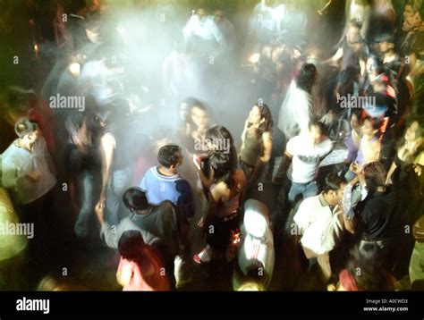 a large crowd dancing the night away in india s first superclub in ...