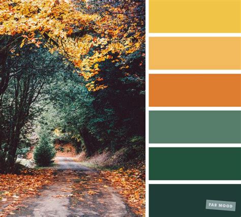 59 Pretty Autumn Color Schemes { Green Orange Yellow Mustard