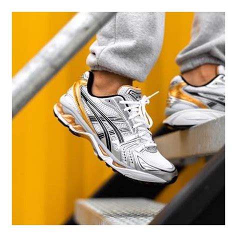 Asics Gel Kayano 14 Pure Goldwhite Mens Fashion Footwear Sneakers On Carousell