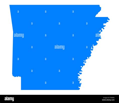 Map of Arkansas Stock Photo - Alamy