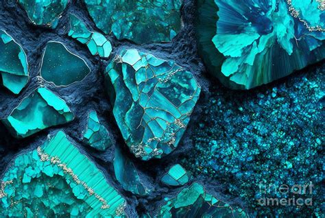 Jewels Mineral Gems And Crystals Close Up Background Generative Ai