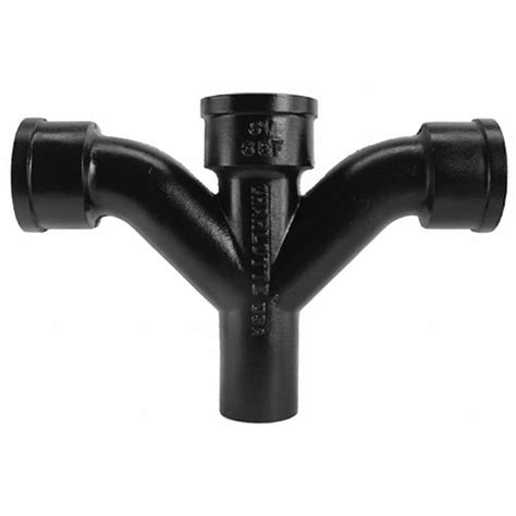 Charlotte Pipe 4 In Dia Wye And Eighth Bend Combo Cast Iron Fitting