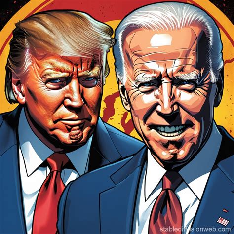 Joe Biden Vs Donald Trump As Mortal Kombat Fighters Stable Diffusion