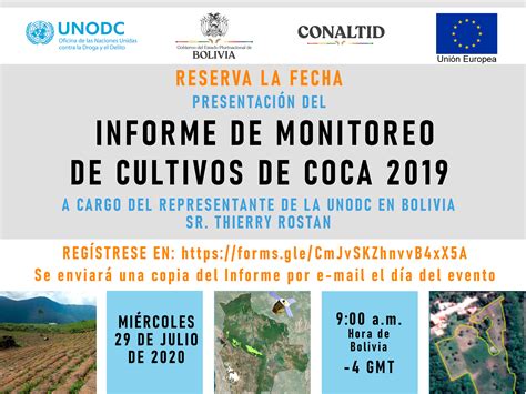 El Informe de monitoreo de cultivos de coca 2019 se presentará por la