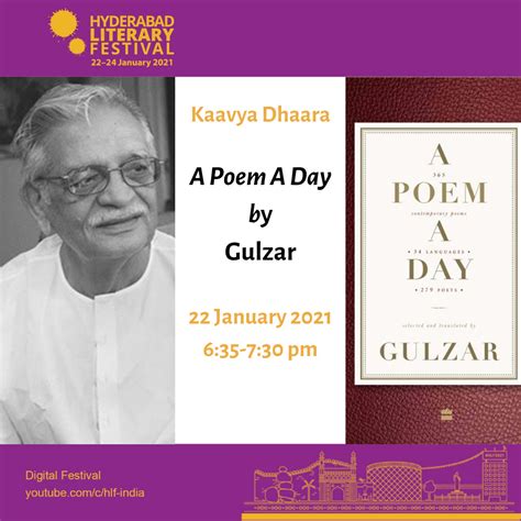 Gulzar - A Poem A Day (HLF 2021 - Curtain Raiser) - FridayWall Magazine