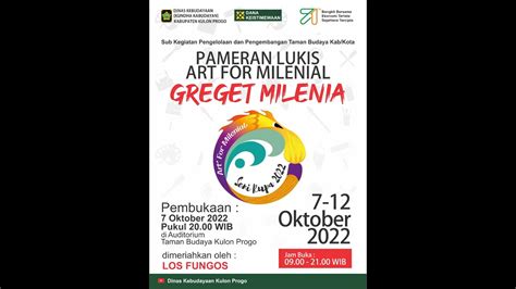 Live Streaming Pembukaan Pameran Lukis Art For Milenial Greget