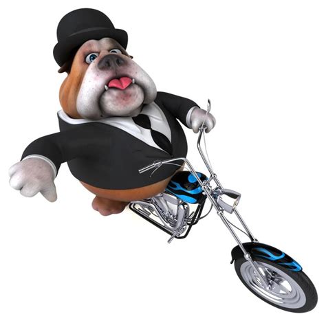 Premium Photo Fun Bulldog 3d Illustration