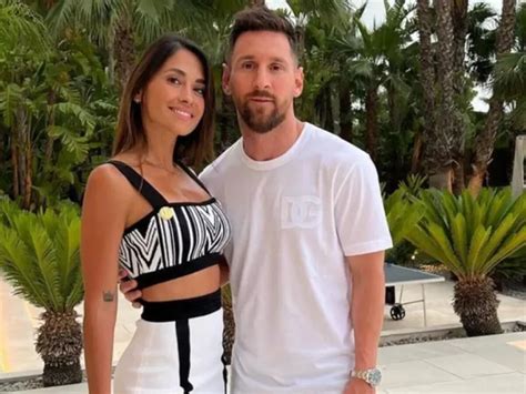 Antonela Roccuzzo Sali De Fiesta Con Lionel Messi En Miami Y Un