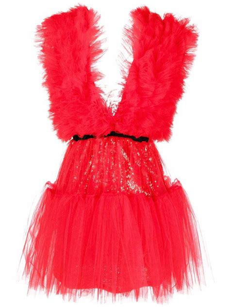 Buy Alchemy Fashions Lia Ruffled Tulle Minidress At Off Editorialist