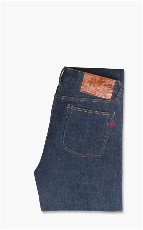 Naked Famous Denim Weird Guy MIJ9 Tennen Ai Natural Indigo Slub