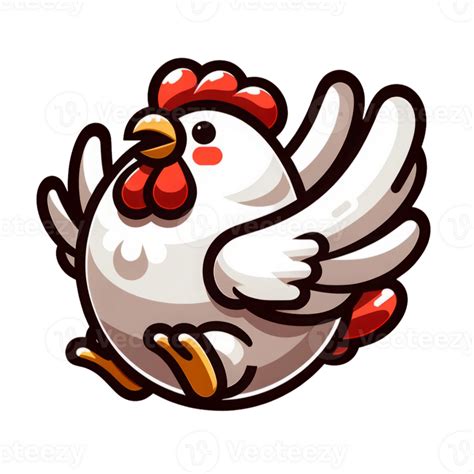 AI generated Cute White Chicken 38108328 PNG