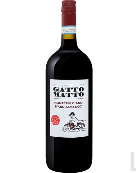 Вино красное сухое Gatto Matto Montepulciano dAbruzzo DOC Villa Degli