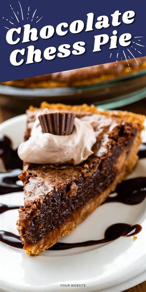 Chocolate Chess Pie With Graham Cracker Crust Recipe Chess Pie