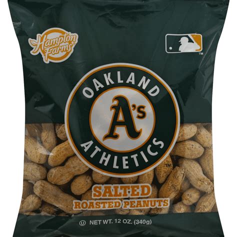 Hampton Farms Roasted Peanuts Salted Oakland Athletics Oz