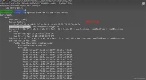 使用openssl生成签发证书步骤openssl 验证证书签名 Csdn博客