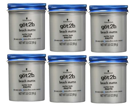 Schwarzkopf Got2b Beach Matt Paste Surfer Look For Hair 100 Ml Pack Of