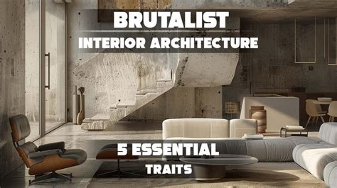 Brutalist Interior Architecture: 5 Essential Traits