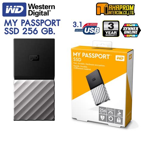 Wd Ssd Ext Gb My Passport Usb Metalic Black Shopee Thailand