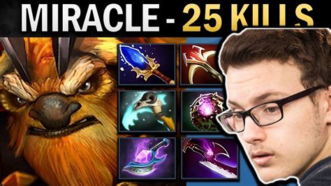 Earthshaker Dota Gameplay Miracle With 25 Kills And Octarine YouTube