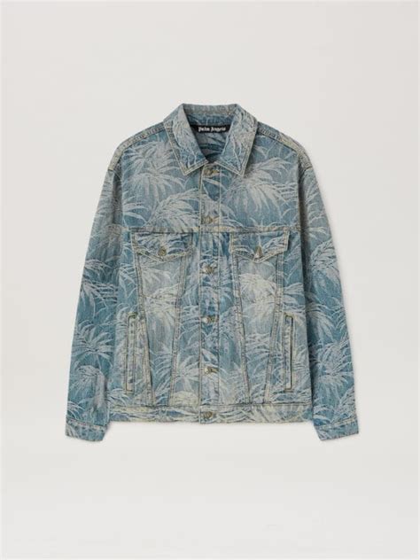 Palms Wash Denim Jacket On Sale Palm Angels Official