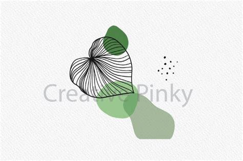 Green Abstract Shapes PNG Graphic by Creative Pinky · Creative Fabrica