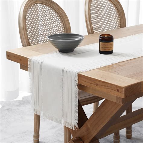 Amazon Chassic Farmhouse Style Table Runners With Tassel Rustic