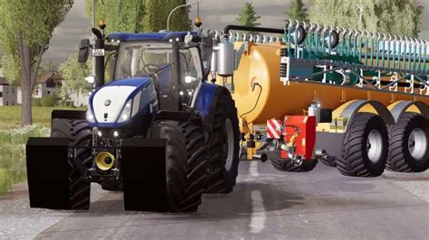 New Holland T7 HD PLM BLUE POWER EDIT V1 0 FS22 Mod Farming Simulator