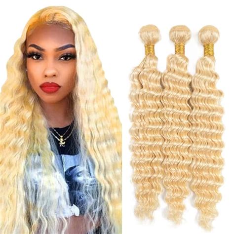 Amazon Honey Blonde Bundles Human Hair Deep Wave Bundles