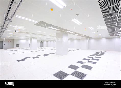 Interior View Of An Empty Data Center In Beijingchina Stock Photo Alamy