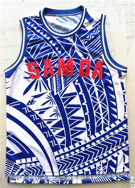 Basketball Jersey Samoa Tribal Print 002 Nz2000 Clothing Store