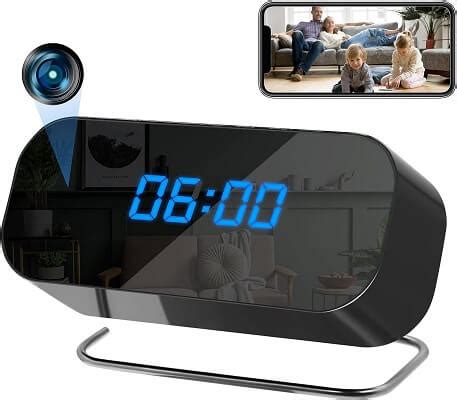 9 Best Alarm Clock Spy Camera With Audio WiFi 2023