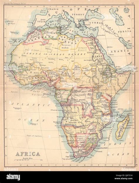 Map of africa colonial hi-res stock photography and images - Alamy