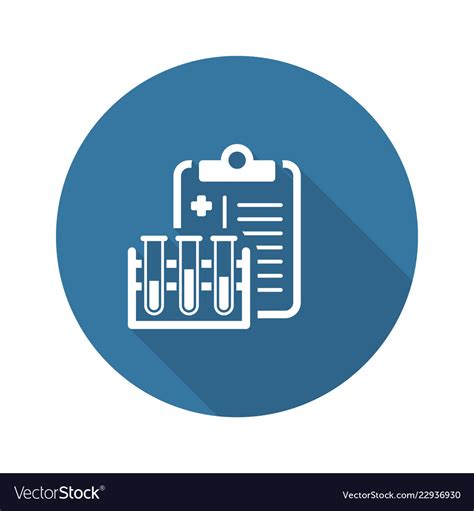 Medical Research Flat Icon Royalty Free Vector Image