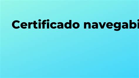 Certificado Navegabilidad Embarcaci N En Espa A Tr Mites Y Requisitos