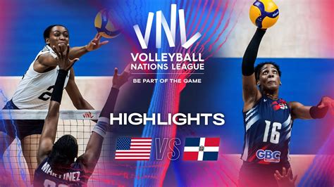 USA Vs DOM Highlights Week 1 Women S VNL 2024