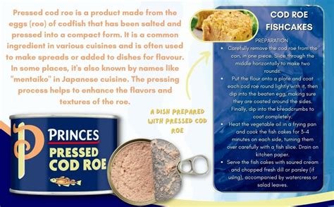 Cod Roe Multipack Of 6x Princes Pressed Cod Roe 200g High In Protein