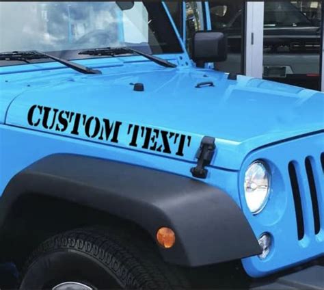 Unlock The Secret For Stylish Custom Hood Decals For Your Jeep Wrangler