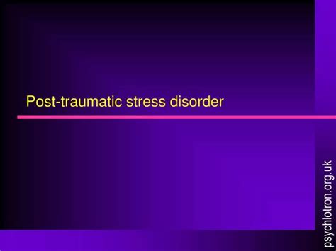 PPT Post Traumatic Stress Disorder PowerPoint Presentation Free