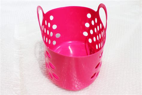 Hot Pink Plastic Baskets with Dual Handle Storage Baskets | Hangersrus