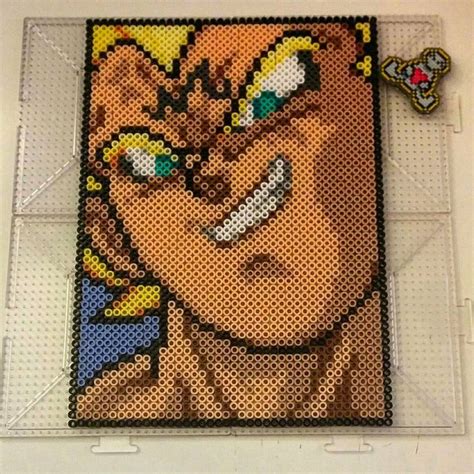 Majin Vegeta More Dbz Portraits I Love Making Portraits Too Much D Perler Perlerbeads