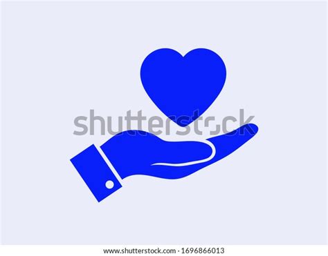 Heart Hand Symbol Love Vector Illustration Stock Vector Royalty Free