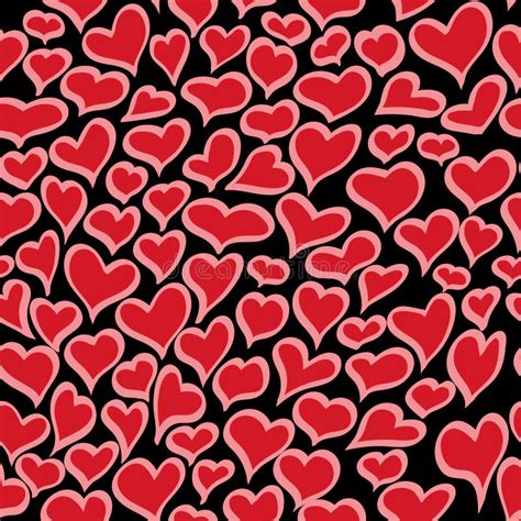 Heart Seamless Pattern Vector Illustration Stock Vector Illustration